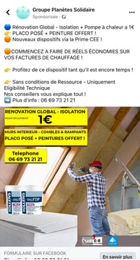 Arnaques à la rénovation énergétique sur les réseaux sociaux